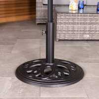 Charles Bentley 12kg Cast Iron Round Umbrella Base - Black