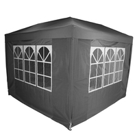 3 x 3m Pop Up Gazebo With 4 Sides – Grey