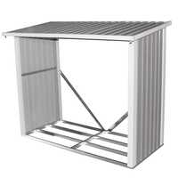 Metal Log Wood Store Shed -6x3ft