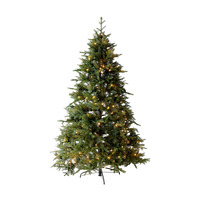 Luxury 6ft Pre-Lit Faux Hinged Christmas Tree