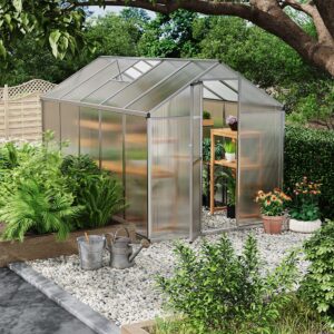 Aluminium Polycarbonate Apex Greenhouse