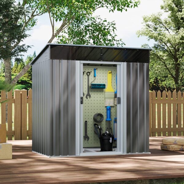 Galvanized Steel Acrylic Storage Shed