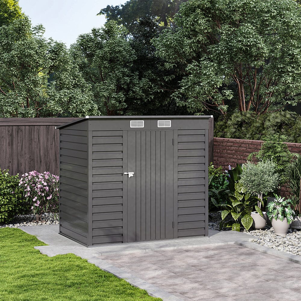 Outdoor Galvanized Steel Storage Shed