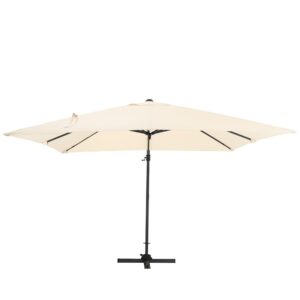 300cm Wide Garden Parasol Outdoor Hanging UV Resistant and Waterproof Umbrella for Patio