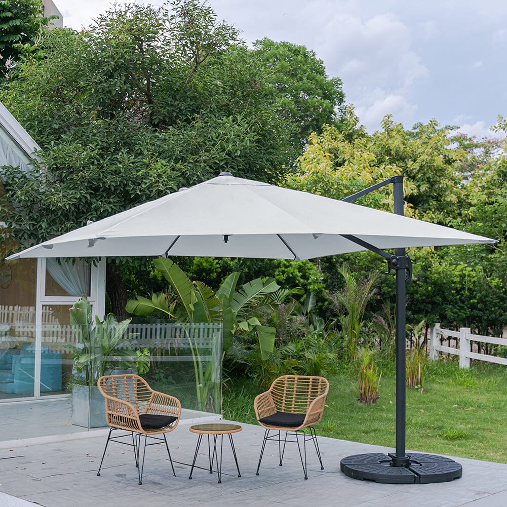 300cm Wide Garden Parasol Outdoor Hanging UV Resistant and Waterproof Umbrella for Patio